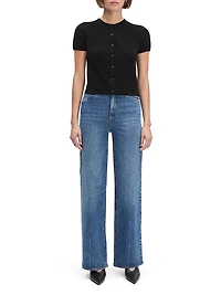 The 9 to 5 Cashmere Short-Sleeve Cardigan