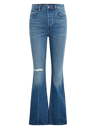 Beacon Wash Valentina Super High-Rise Flare Jeans