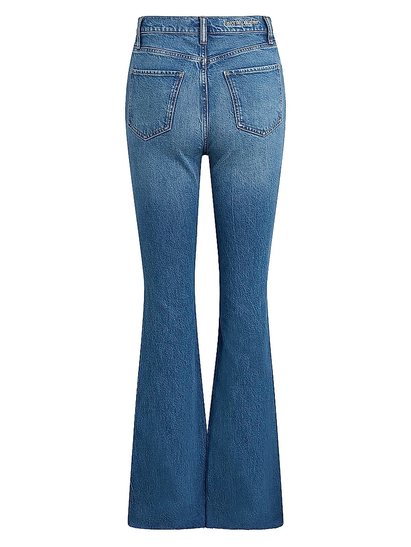 Beacon Wash Valentina Super High-Rise Flare Jeans