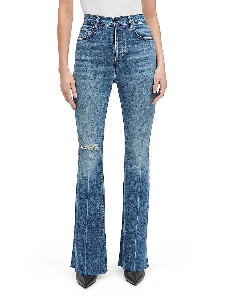 Beacon Wash Valentina Super High-Rise Flare Jeans