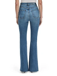 Beacon Wash Valentina Super High-Rise Flare Jeans