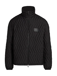 Zig-Zag Padded Down Jacket