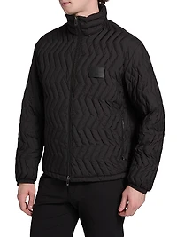 Zig-Zag Padded Down Jacket