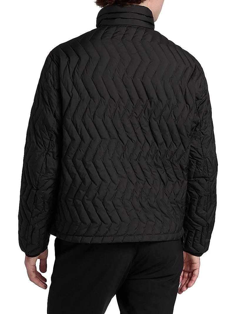 Zig-Zag Padded Down Jacket