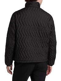 Zig-Zag Padded Down Jacket