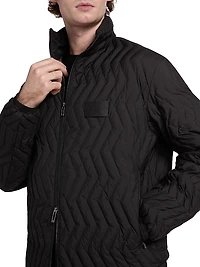 Zig-Zag Padded Down Jacket