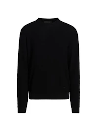 Tonal Basket Weave Virgin Wool Sweater