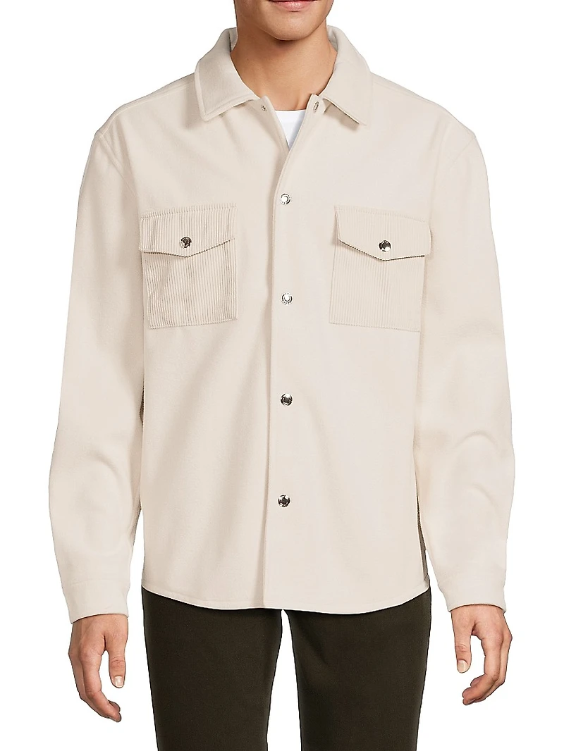 Scott Corduroy-Pocket Overshirt