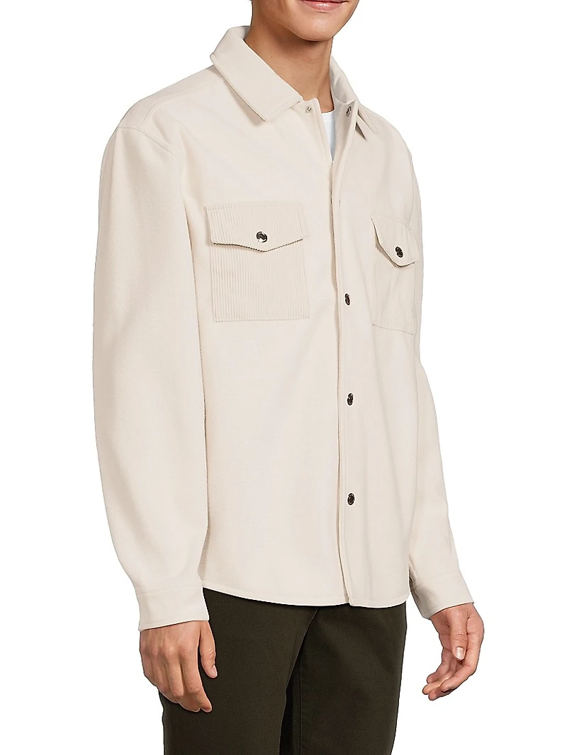 Scott Corduroy-Pocket Overshirt