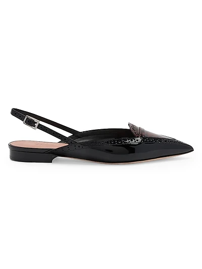 Laurie Patent Leather Slingback Flats