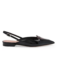 Laurie Patent Leather Slingback Flats