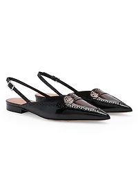 Laurie Patent Leather Slingback Flats