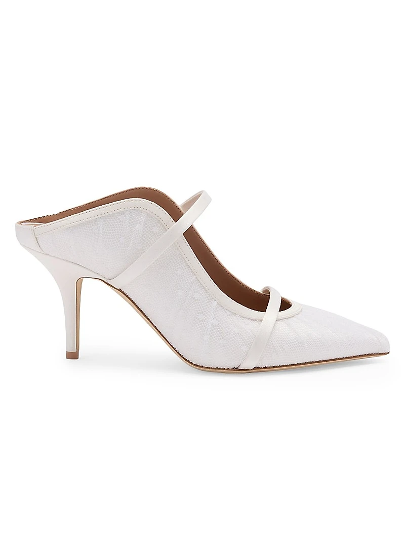 Maureen 70MM Dotted Tulle Mules