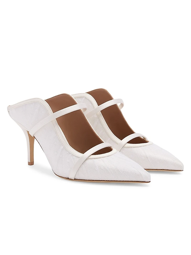 Maureen 70MM Dotted Tulle Mules