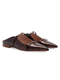 Maureen Leopard Patent Leather Flats
