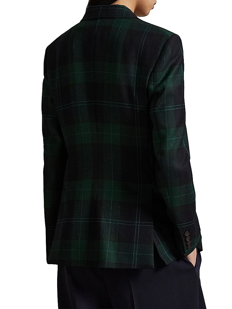 Plaid Wool Blazer