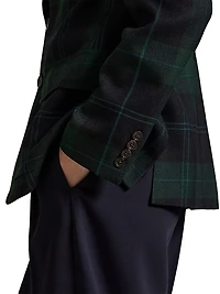 Plaid Wool Blazer