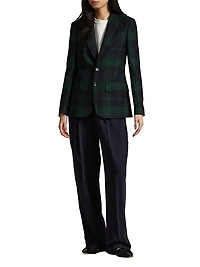 Plaid Wool Blazer
