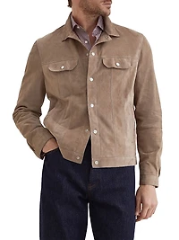 Suede Four Pocket Jacket