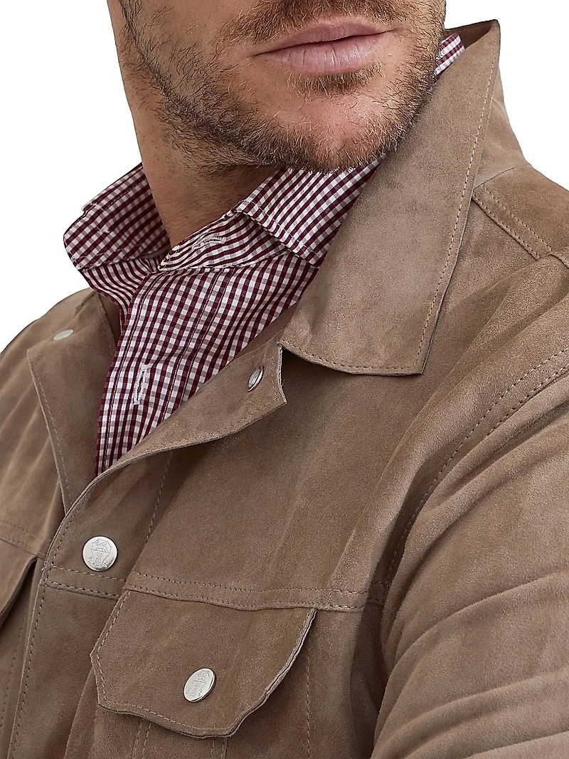Suede Four Pocket Jacket