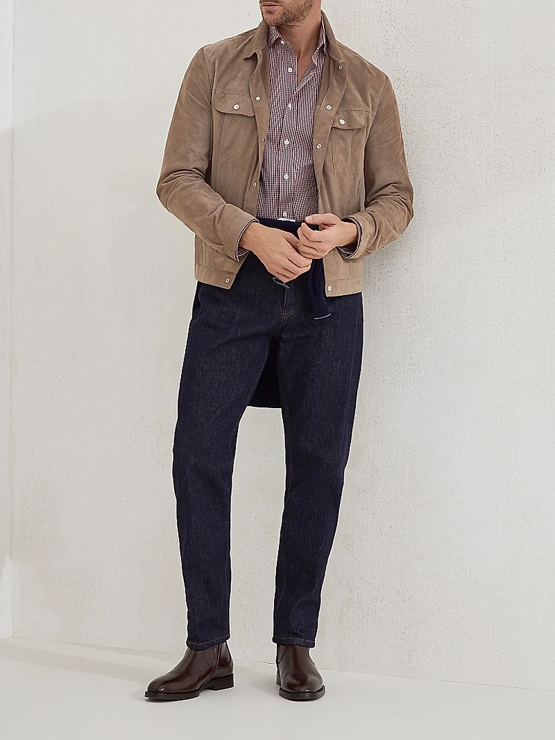 Suede Four Pocket Jacket