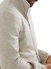 Bonded Nylon Reversible Outerwear Jacket with Logo