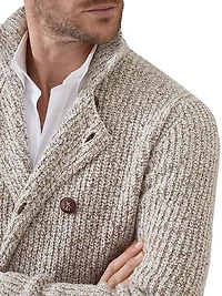 Half English Rib One and a Breasted Cardigan