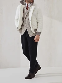 Half English Rib One and a Breasted Cardigan