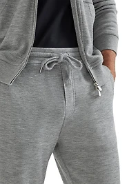 Cashmere and Silk French Terry Trousers