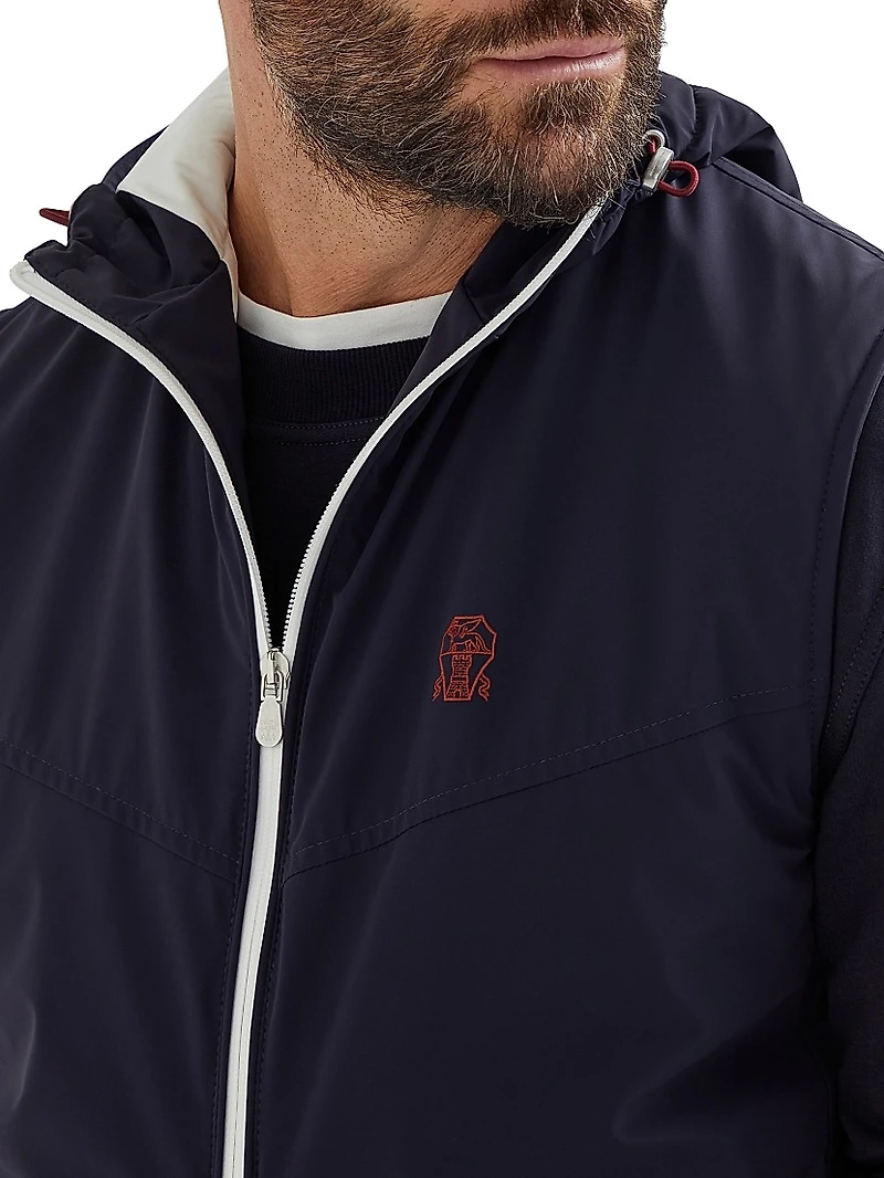 Bonded Nylon Hooded Vest with Thermore® Padding