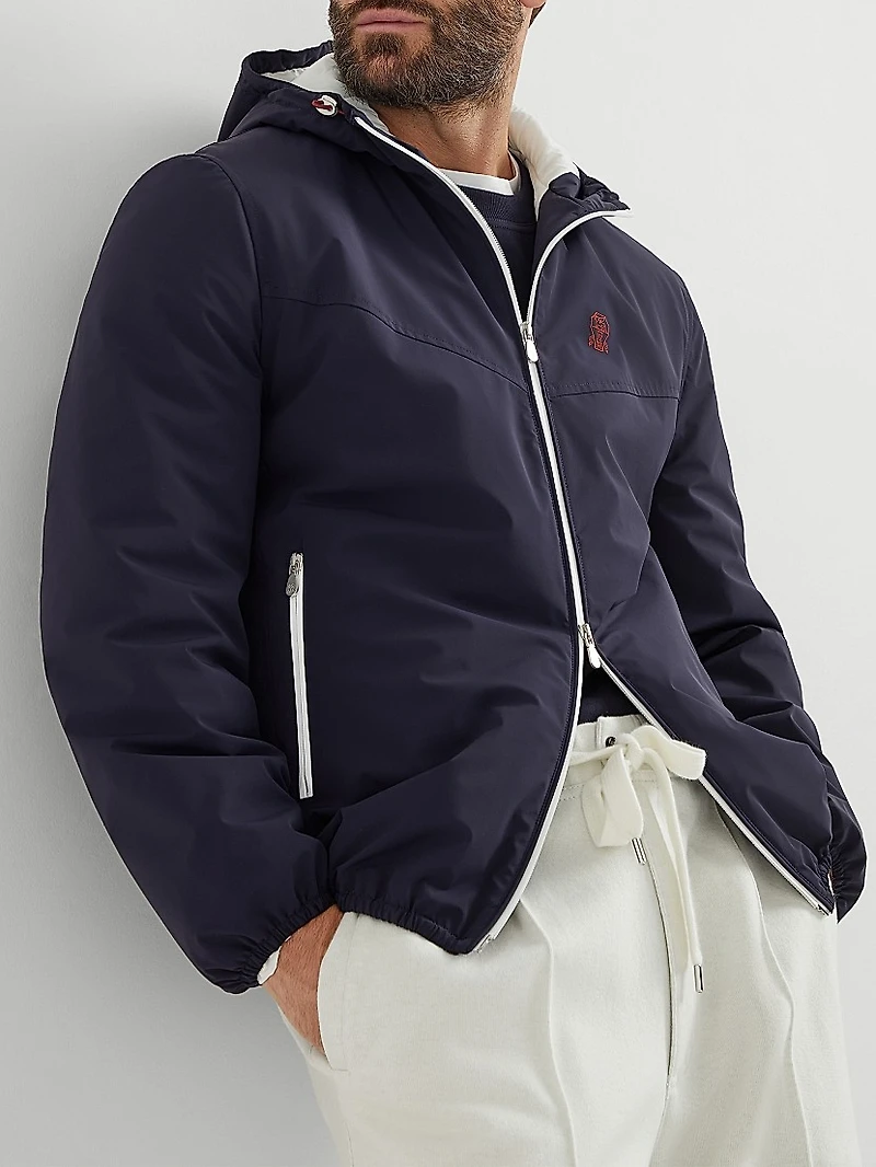 Bonded Nylon Hooded Outerwear Jacket with Thermore® Padding