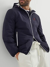 Bonded Nylon Hooded Outerwear Jacket with Thermore® Padding