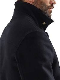 Wool Flannel Double Cloth Bomber Jacket