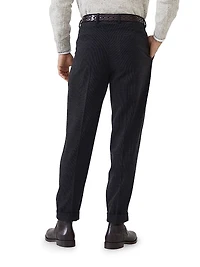 Wool, Silk and Cashmere Corduroy Leisure Fit Trousers