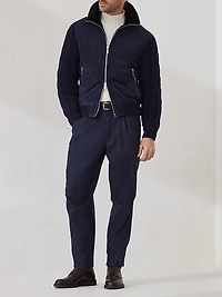 Cashmere Flat Rib Turtleneck Sweater