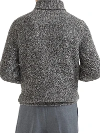 Flecked Alpaca, Virgin Wool and Cashmere Turtleneck Sweater