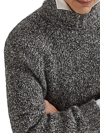 Flecked Alpaca, Virgin Wool and Cashmere Turtleneck Sweater