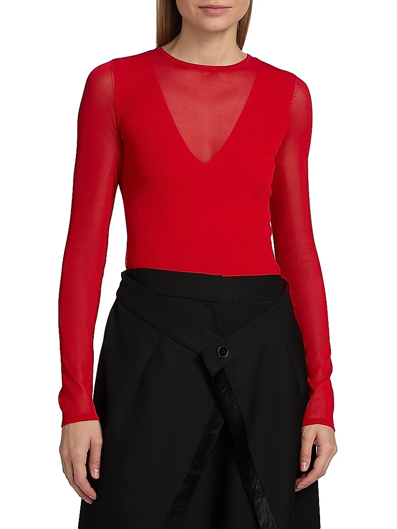 Long Sleeve Knit Top