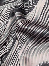 Printed Double-Face Satin Straight-Leg Pants