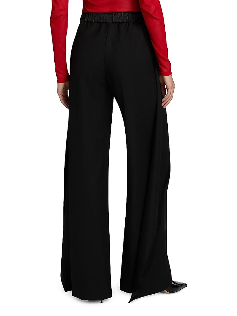 Wool Wide-Leg Pants