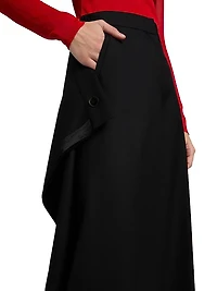Wool Wide-Leg Pants