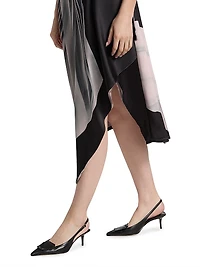 Dancing Pleated Fit-And-Flare Midi-Dress