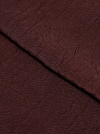 Crinkled Satin Straight-Leg Trousers