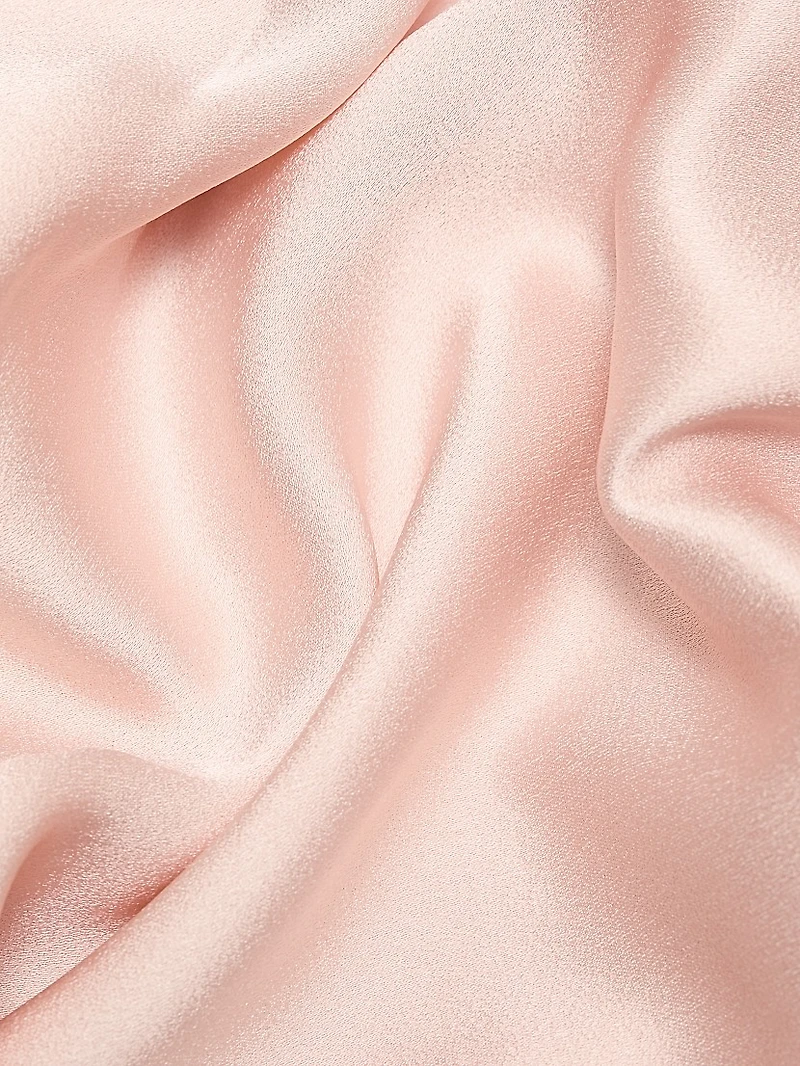 Boatneck Satin Gown