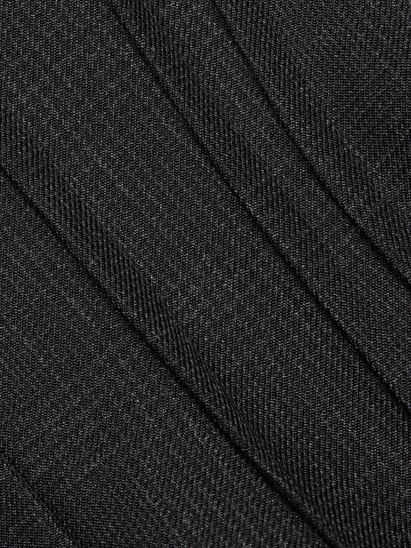 Glen Plaid Wool Minidress