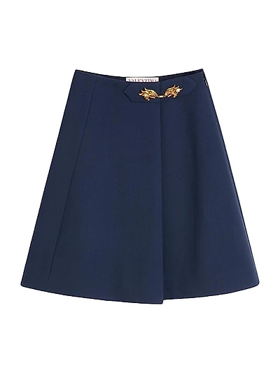 Wool Crepe Skirt