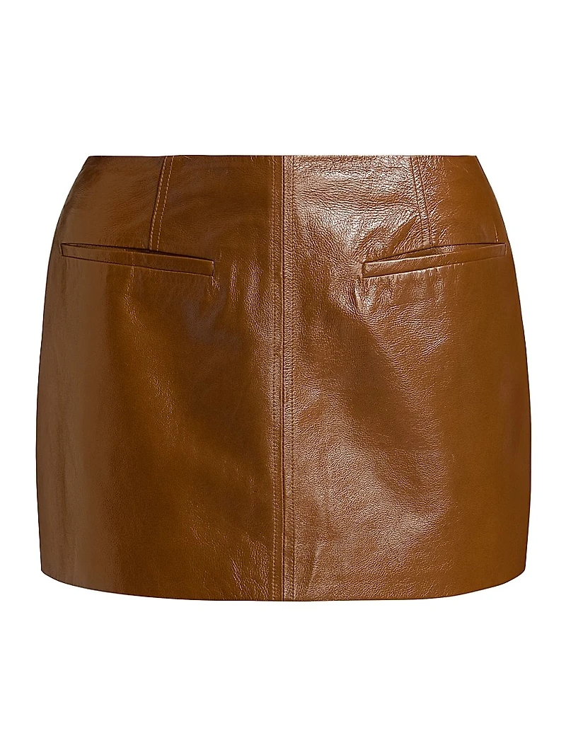 Cowan Leather Miniskirt