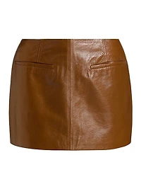 Cowan Leather Miniskirt