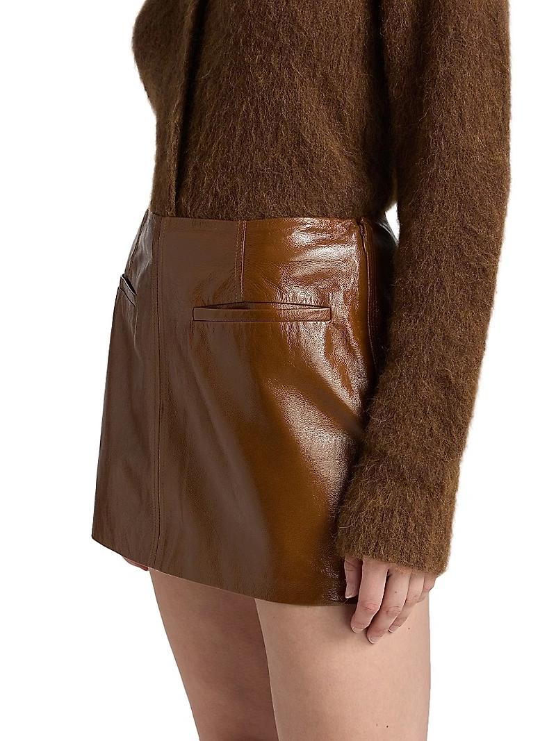 Cowan Leather Miniskirt