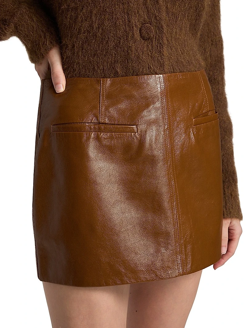 Cowan Leather Miniskirt